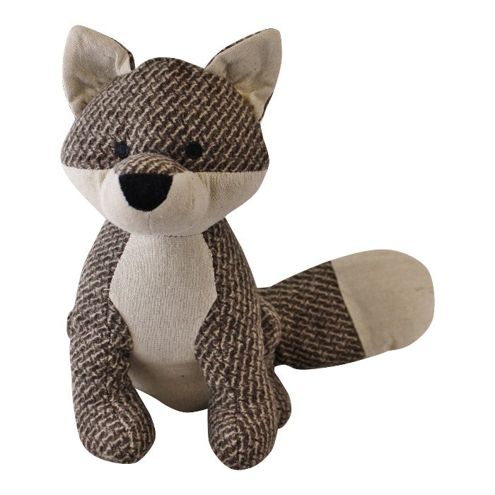 Brown Fabric Fox Doorstop - 29cm