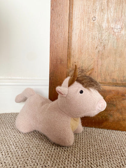 Grey Highland Cow Door Stop - 38cm