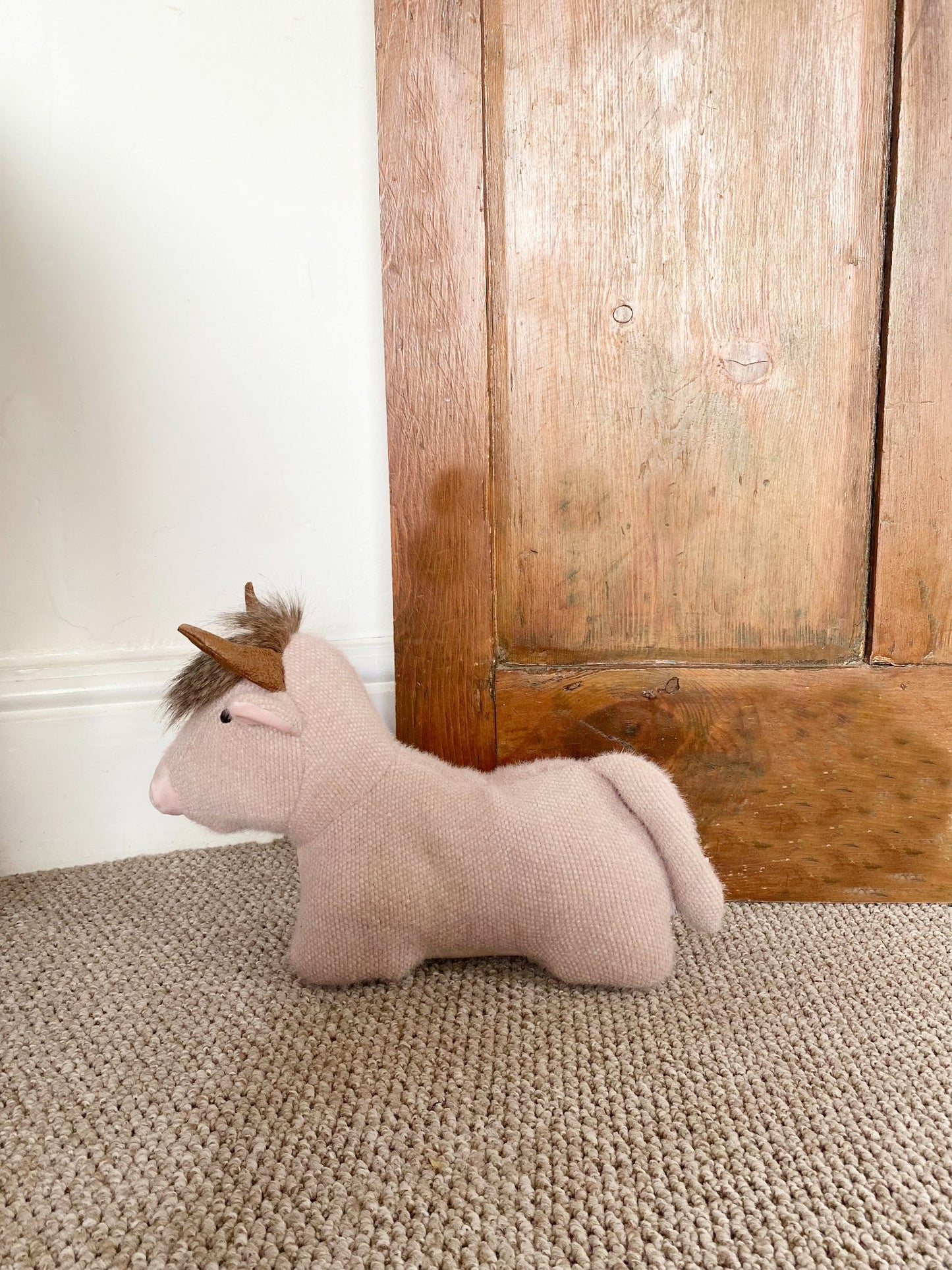 Grey Highland Cow Door Stop - 38cm