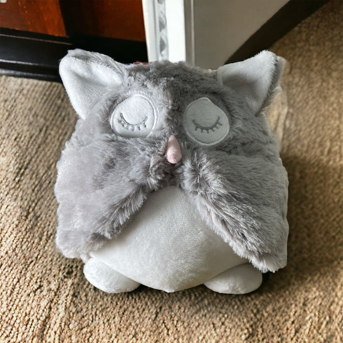 Fluffy Owl Door Stop - 22cm