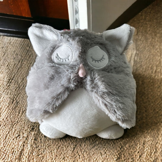 Fluffy Owl Door Stop - 22cm