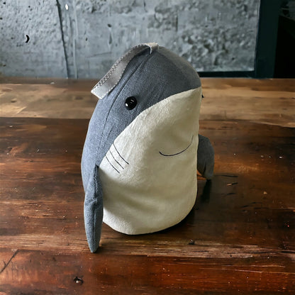 Grey Shark Door Stop - 24cm