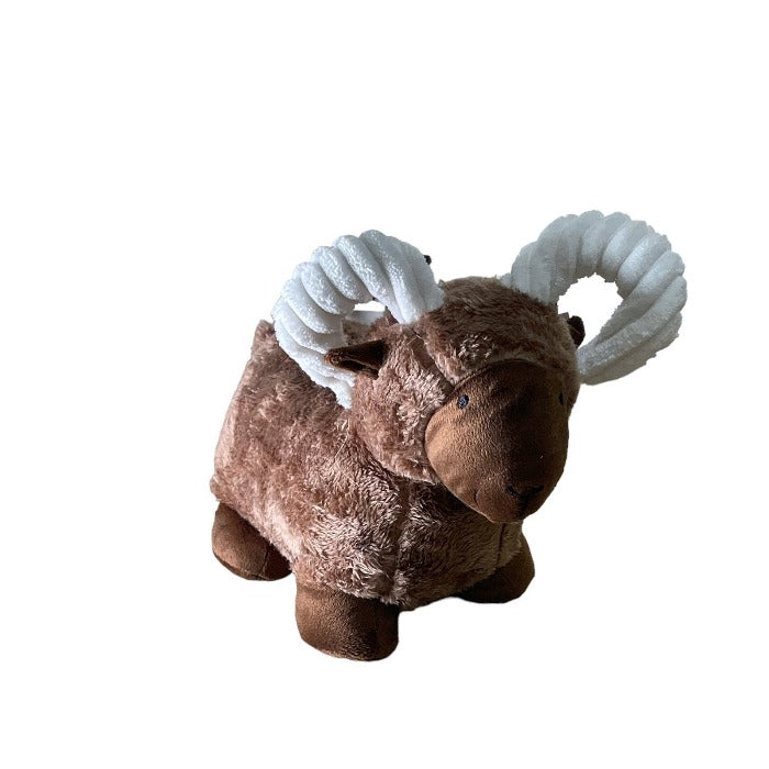 Brown Ram Door Stop - 31cm