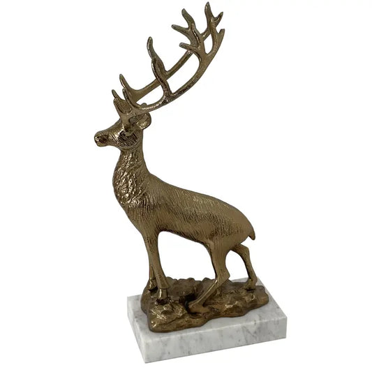 Autumn Gold Stag Sculpture