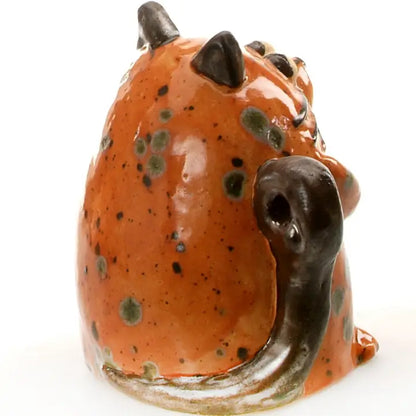 Maverick Cat Ceramic Figurine with Fish | Ginger - 5cm