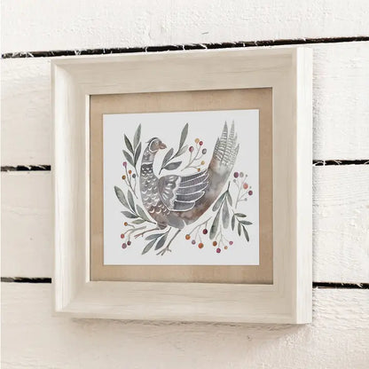 Ritsurin Mulberry Framed Print Birch - 33.6x38.6cm