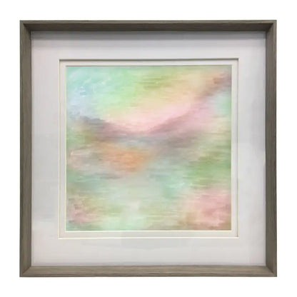 Tulla Framed Print Nut/Eucalyptus - 81x81cm