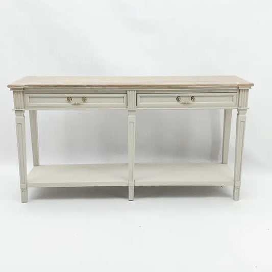 Wooden 2 Drawer Console Table - 150cm