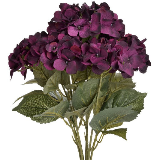 Purple Hydrangea Artificial Flower Bouquet 54cm