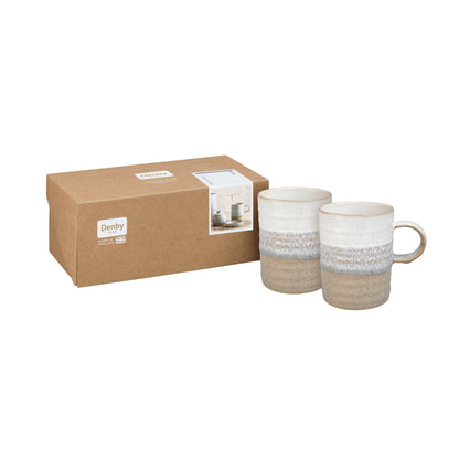 DENBY STONEWARE KILN SET OF 2 MUGS - 410ml