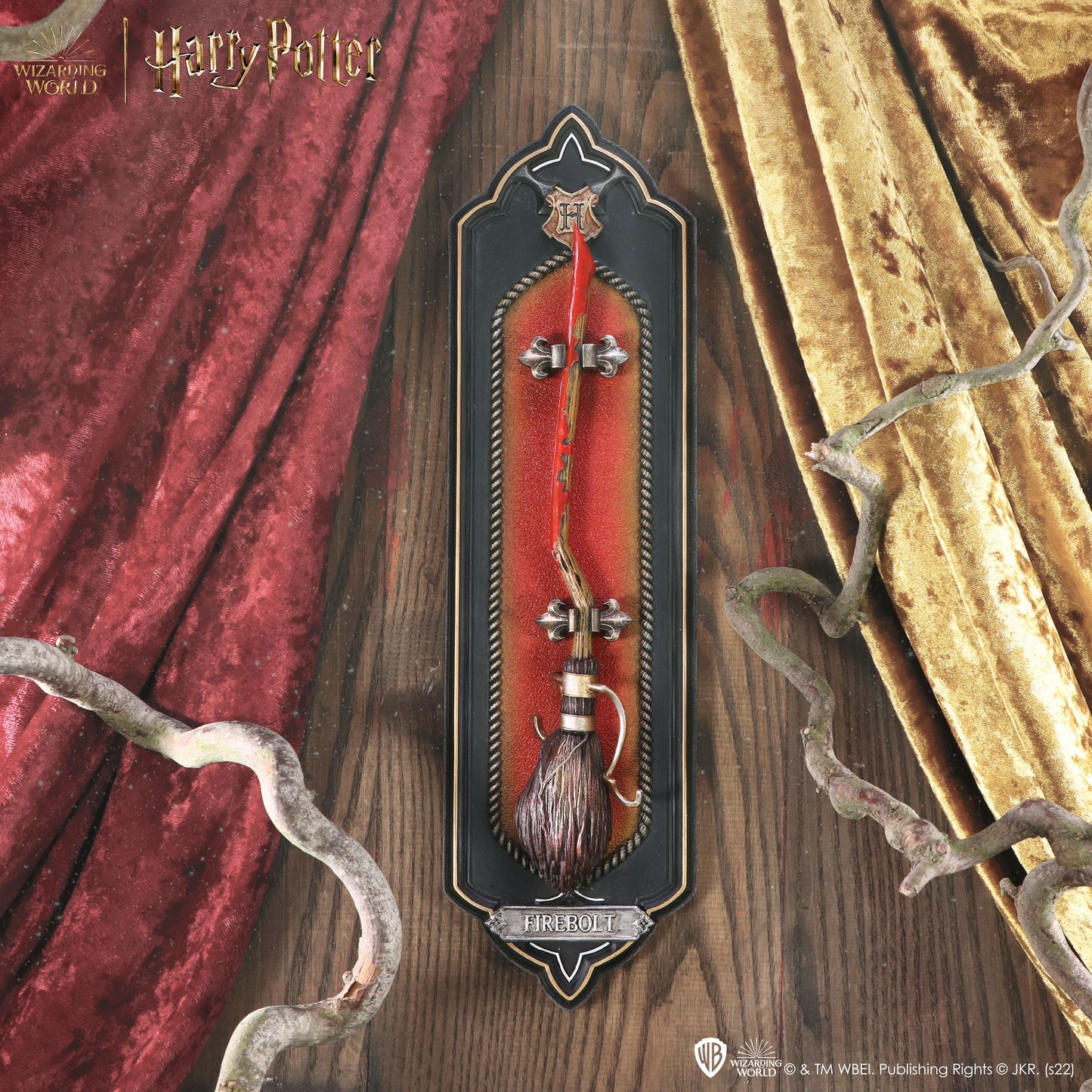 Harry Potter Firebolt Wall Plaque - 34.5cm