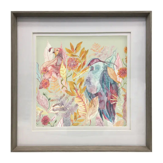Ennerdale Forest Framed Print Nut/Harvest - 81x81cm