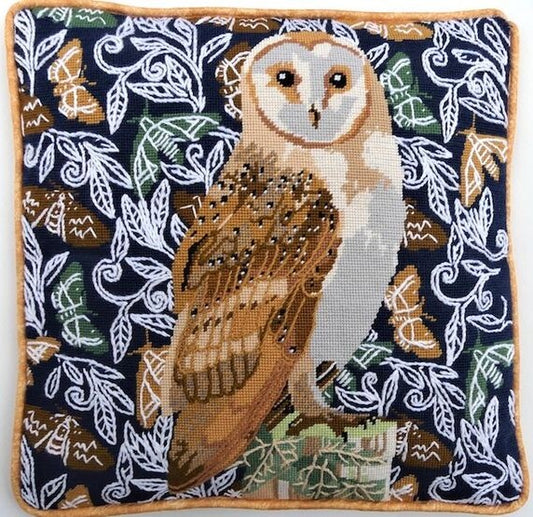 Tapestry Kit, Needlepoint Kit Barn Owl, Heirloom Needlecraft