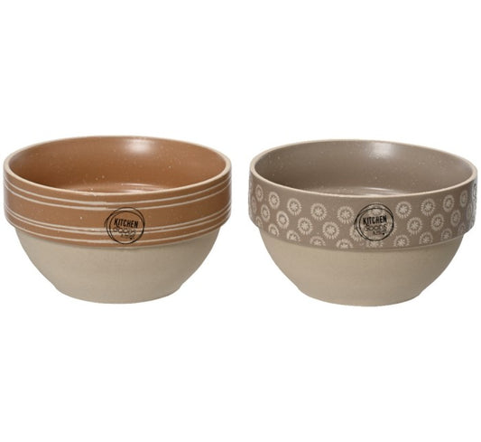 Ceramic Boho Bowls - Set of 2 - 8cm