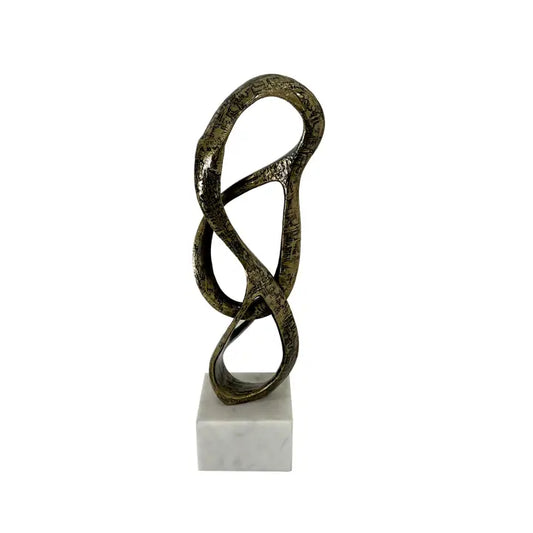 European Gold Swirl Sculpture - 40.6cm