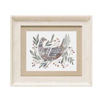 Ritsurin Mulberry Framed Print Birch - 33.6x38.6cm