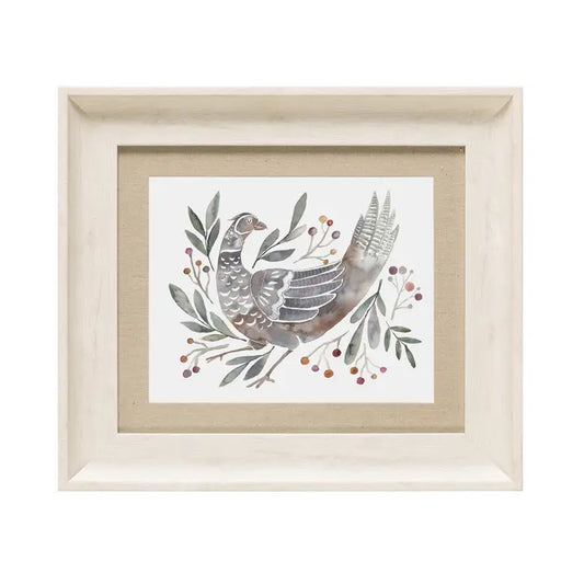 Ritsurin Mulberry Framed Print Birch - 33.6x38.6cm