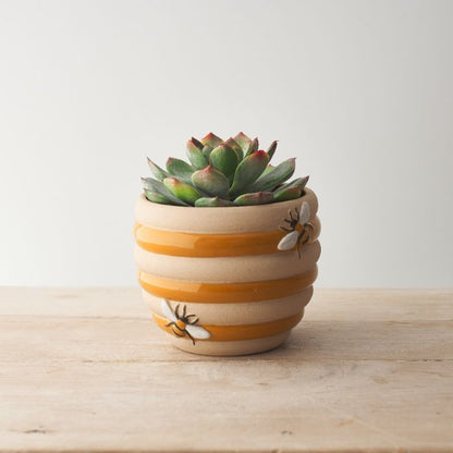 Ceramic Beehive Planter - 12cm