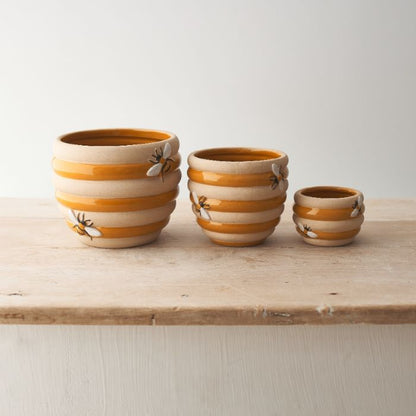 Ceramic Beehive Planter - 15.5cm