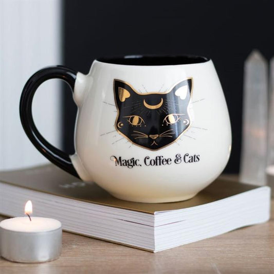 Magic, Coffee & Cats Bulbus Mug - 500ML