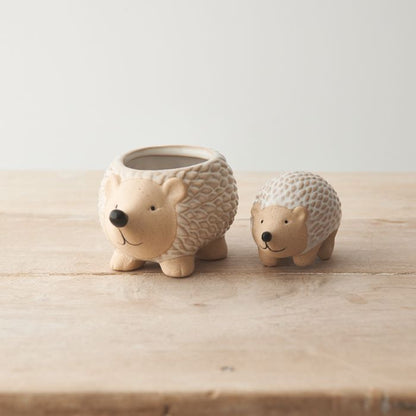 Ceramic Hedgehog Planter - 12cm