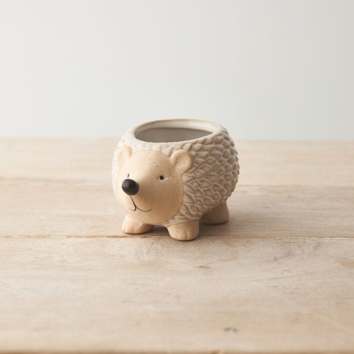 Ceramic Hedgehog Planter - 12cm