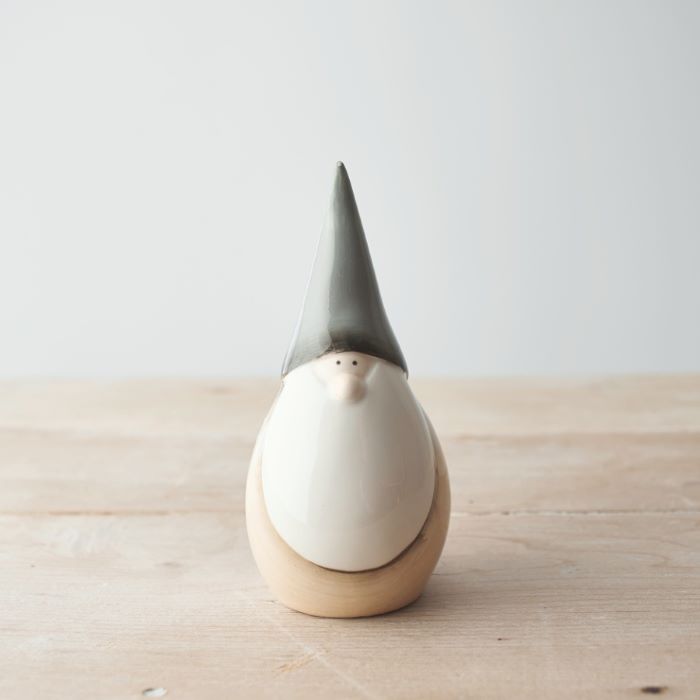 Ceramic Plump Natural Gonk Ornament 15cm