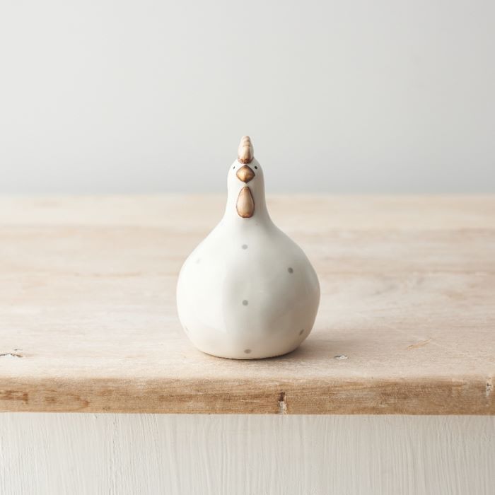 Ceramic Polka Dot Chicken Ornaments