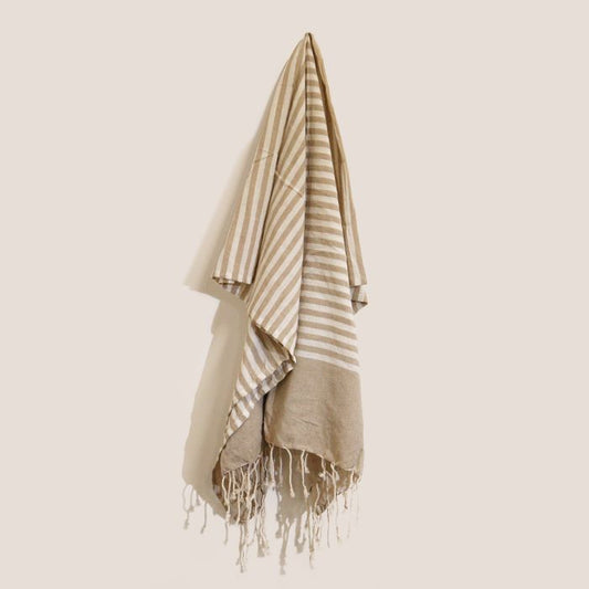 Cotton Sand Pareo Throw 100x180cm