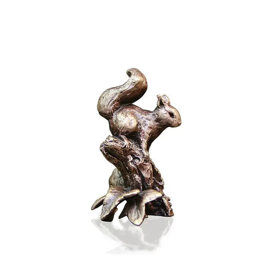 Butler & Peach Miniature Bronze Red Squirrel - 4cm