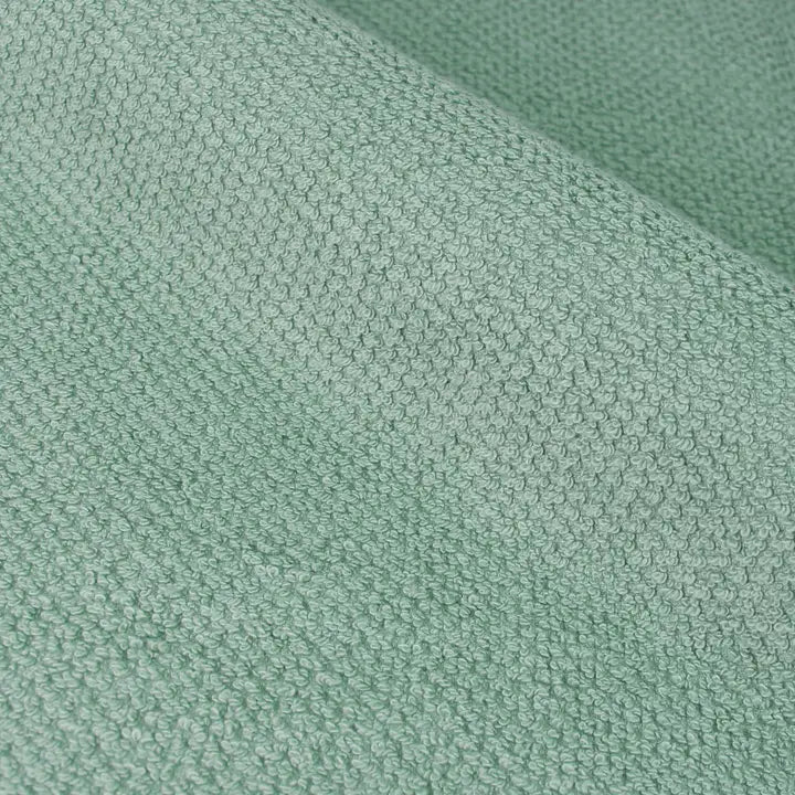Textured Weave Bath Sheet Smoke Green - 100% Cotton