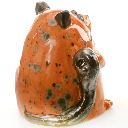 Maverick Cat Ceramic Figurine with Fish | Ginger - 5cm