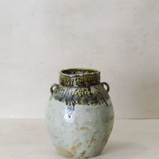Vintage Glazed Yunnan Pot Rustic - 24cm