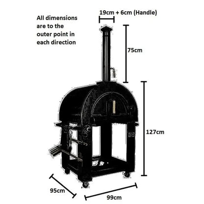 Stainless Steel Outdoor Pizza Oven with Accessories
