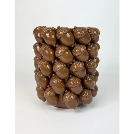 Ceramic Large Multi Acorn Vase - 25cm