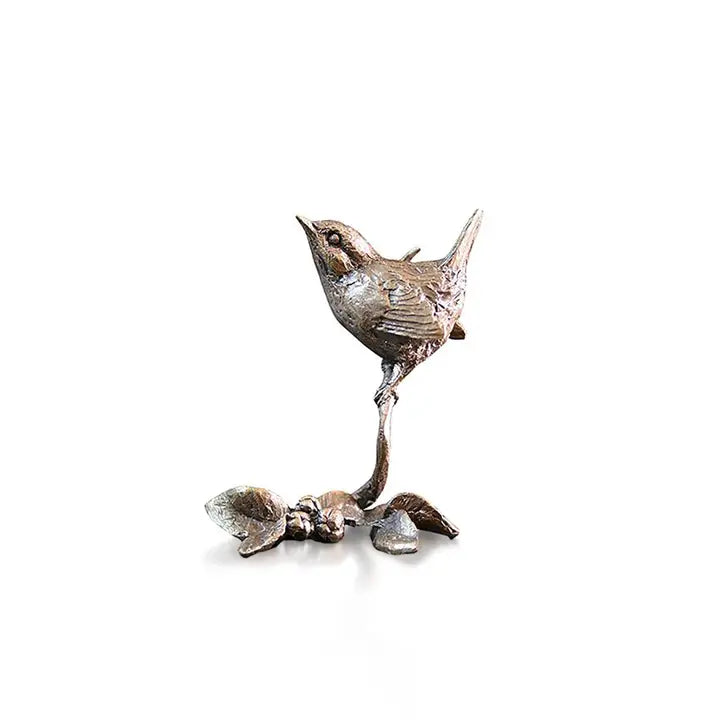 Butler & Peach Miniature Bronze Wren - 5cm