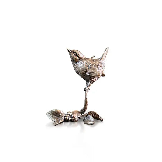 Butler & Peach Miniature Bronze Wren - 5cm