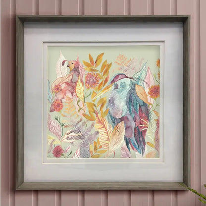 Ennerdale Forest Framed Print Nut/Harvest - 81x81cm