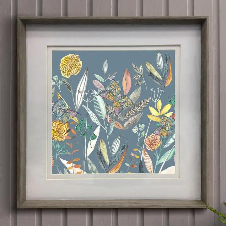 Orchard Framed Print Nut/Twilight - 81x81cm