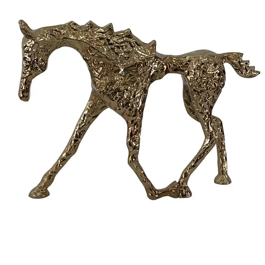 Autumn Gold Stallion Sculpture - 30.5cm