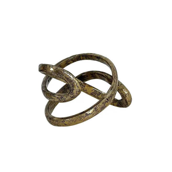 European Gold Abstract Sculpture - 17.8cm