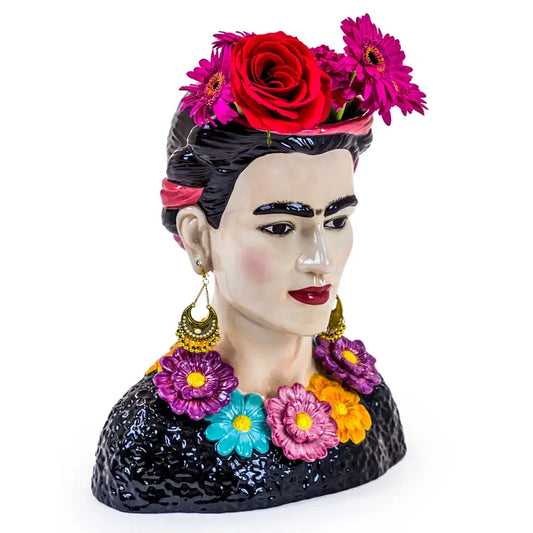 Ceramic Frida Kahlo Bust Vase - 33.5CM