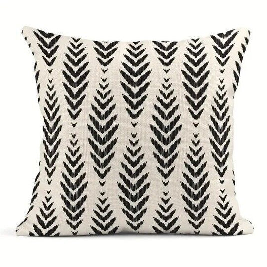 Geometric Cushion Cover 18" Linen