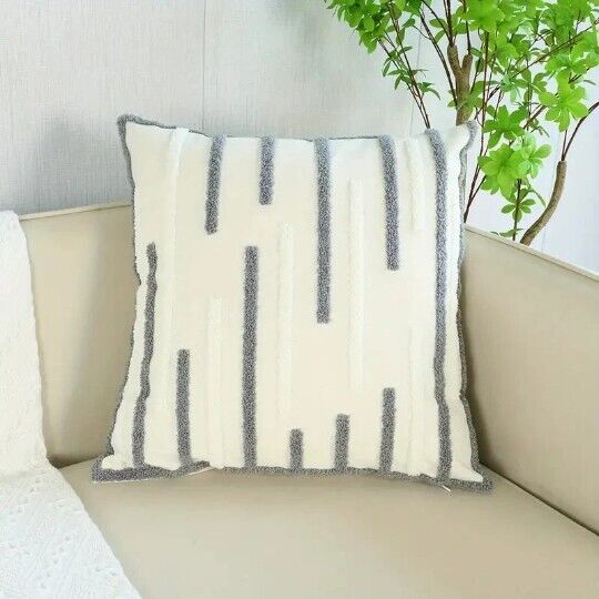 Stripe Cushion Cover - Scandi Style 18"