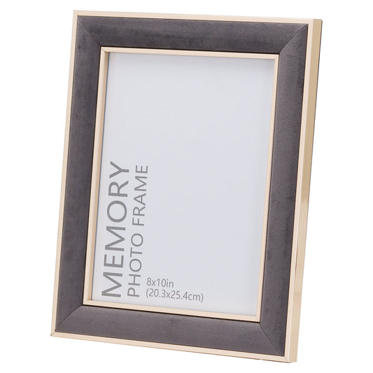 Grey Velvet Photo Frame 8x10