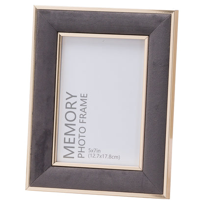 Grey Velvet Photo Frame 5x7