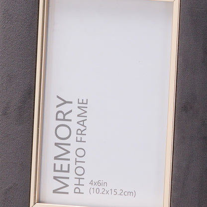 Grey Velvet Photo Frame 4x6