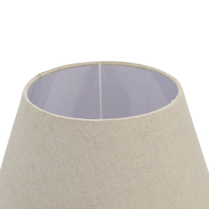Grey Wooden Urn Table Lamp - 51cm