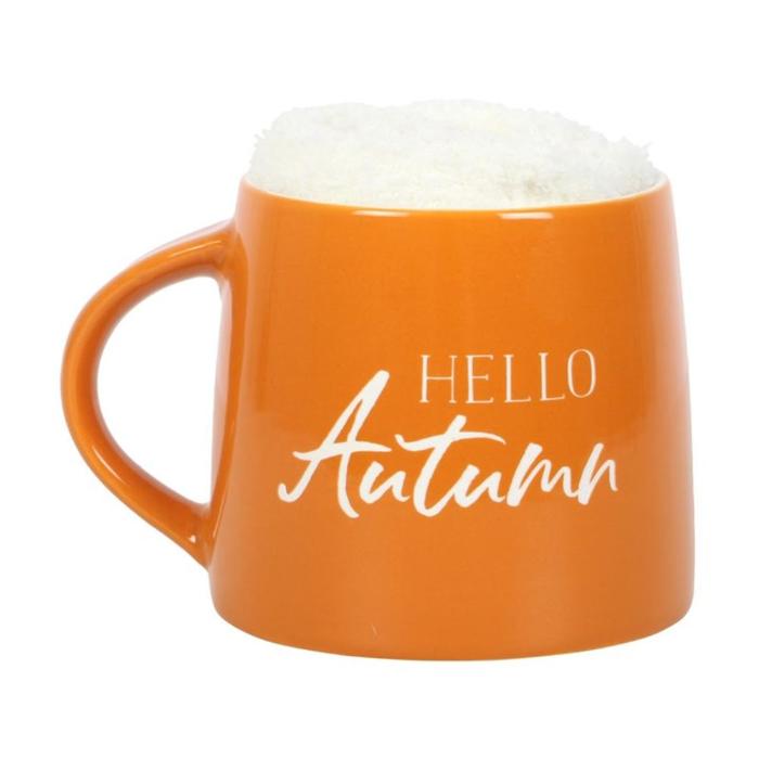 Hello Autumn Mug and Socks Set - 380ML