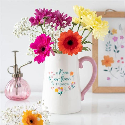 If Mums Were Flowers Ceramic Flower Jug - 17.5CM